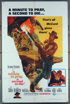 MINUTO PER PREGARE, UN ISTANTE PER MORIRE, UN (1968) 18540 Movie Poster Original Cinerama Releasing Corporation One Sheet Poster (27x41).  Folded.  Fine Plus Condition