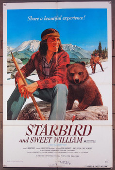 STARBIRD AND SWEET WILLIAM (1973) 22594 Howco International Original U.S. One-Sheet Poster  (27x41)  Folded  Very Good Plus to Fine Condition