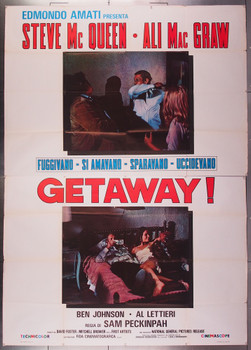 GETAWAY, THE (1972) 26903 Original Italian 79x55 Poster Folded  Very Good Condition
