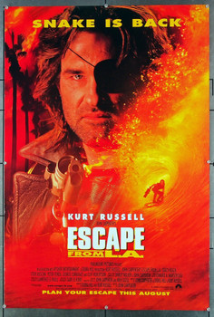 ESCAPE FROM L.A. (1996) 26513  Kurt Russell  John Carpenter Movie Poster Paramount Pictures Original One-Sheet Poster (27x41) Rolled, Very Fine Condition