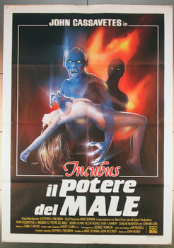 THE INCUBUS (1982) 26784 Movie Poster (39x55) John Hough  John Cassavetes  John Ireland ARC Original Italian 39x55 poster  Folded  Very Fine Condition