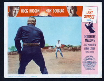 LAST SUNSET, THE (1961) 26874 Universal Pictures Original Scene Lobby Card (11x14) Fine Plus Condition