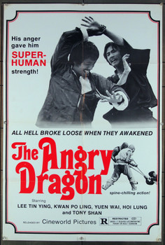 ANGRY DRAGON, THE (1973) 27393 Goldig Film Company Original U.S. One-Sheet Poster  (27x41) Folded
