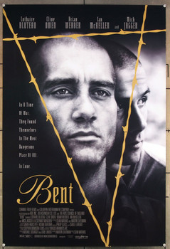 BENT (1997) 26389 Movie Poster  LBTBQ film  Clive Owen  Jude Law  Ian McKellen  Rachel Weisz  Sean Mathias Channel Four Films Original U.S. One-Sheet Poster (27x41) Rolled  Very Fine Condition