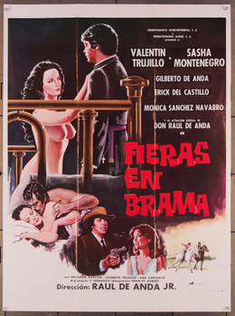 FIERAS EN BRAMA (1983) 27514 Cinematographica Intercontinental Original Mexican 28x38 Poster  Folded  Fine Plus Condition