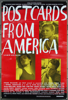 POSTCARDS FROM AMERICA (1994) 26427 Movie Poster  Rolled  Michael Imperioli  David Johansen  Steve McLean Original Strand Releasing One Sheet Poster (27x41).  Folded.  Very Fine.