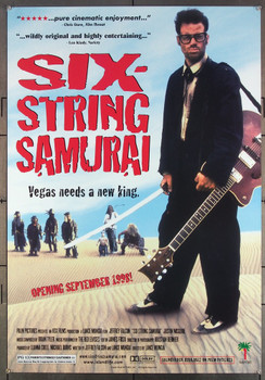 SIX-STRING SAMURAI (1998) 26432 Original Palm Pictures One Sheet Poster (27x39).  Folded.  Very Fine.