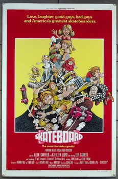 SKATEBOARD (1978) 26433 Movie Poster  Allen Garfield  Kathleen Lloyd  Leif Garrett  George Gage  Art by John Dearstyne Original Universal Pictures One Sheet Poster (27x41).  Folded.  Very Fine.