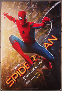 SPIDER-MAN: HOMECOMING (2017) 27090 Original Columbia Pictures Advance 3-D One Sheet Poster (27x41).  Rolled  Very Fine.