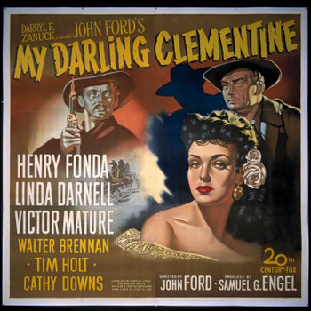 MY DARLING CLEMENTINE (1946) 14902 Original 20th Century Fox Six Sheet Poster (81x81). Stone Lithograph. Linen-Backed. Near Mint Condition.