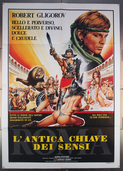 ROMA. L'ANTICA CHIAVE DEI SENSI (1984) 27576 Cinefear Original Italian 39x55  Folded  Very Fine Condition