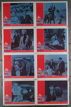 WALL OF NOISE (1963) 16987 Warner Brothers Original U.S. Lobby Card Set  Eight individual 11x14 Cards  Very Good Condition to Fine Condition