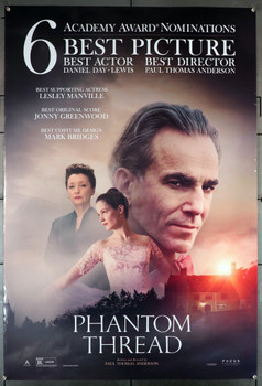 PHANTOM THREAD (2017) 27765 Focus Features Original U.S. One-Sheet Poster (27x40) Rolled  Very Good Used Condition