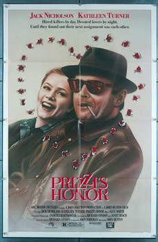 PRIZZI'S HONOR (1985) 3219 Movie Poster (27x41) Jack Nicholson  Kathleen Turner  Angelica Huston  John Huston 20th Century Fox Original One-Sheet Poster (27x41) Folded  Fine Plus Condition