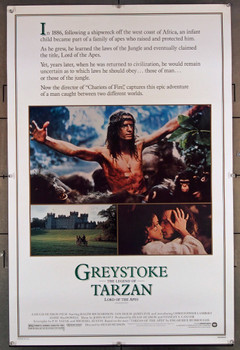 GREYSTOKE: THE LEGEND OF TARZAN, LORD OF THE APES  (1984) 27852 Warner Brothers Original U.S. 30x40 Poster  Rolled  Very Fine Condition