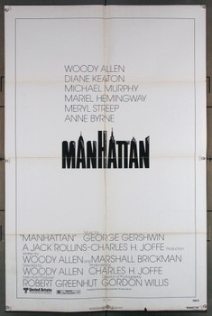 MANHATTAN (1979) 1838 United Artists Original One-Sheet Poster (27x41) Folded  Average Used Condition