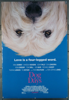 Original Dog Days (2018) movie poster in C8 condition for $32.00