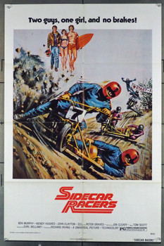 SIDECAR RACERS (1975) 11567 Universal PIctures Original U.S. One-Sheet Poster (27x41) Folded  Fine Plus Condition