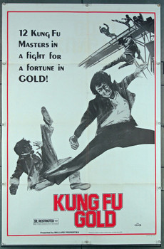 KUNG FU GOLD (1974) 26885 Cinema Shares International Original U.S. One-Sheet Poster (27x41) Folded  Very Fine Condition