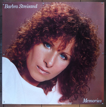 BARBRA STREISAND MEMORIES  (1981) 6333   Columbia Records Original Promotional Poster (36x36) for MEMORIES by Barbra Streisand