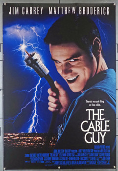 CABLE GUY, THE (1996) 6898 Columbia PIctures Original U.S. One-Sheet Poster  (27x41)  Double Sided  Fine Plus Condition