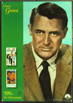 CARY GRANT 21194  MID-EIGHTIES VIDEO POSTER Original Paramount Home Video Poster. 26 x 37. Rolled. Very Fine.