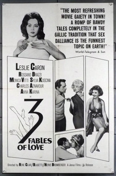 QUARTRE VERITES, LES (1962) 10960 Franco London Films Original U.S. One-Sheet Poster (27x41) Folded  Very Good Condition