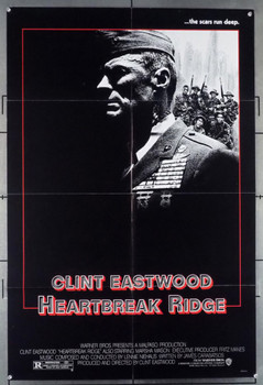HEARTBREAK RIDGE (1986) 24 Movie Poster  27x40  Clint Eastwood  Marsha Mason  Bo Svenson  Mario Van Peebles    Warner Brothers Original U.S. One-Sheet Poster (27x40) Folded  Very Fine Condition