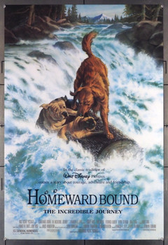 HOMEWARD BOUND: THE INCREDIBLE JOURNEY (1993) 5125 Walt Disney Pictures Original U.S. One-Sheet Poster (27x40)  Double Sided  Fine Plus Condition