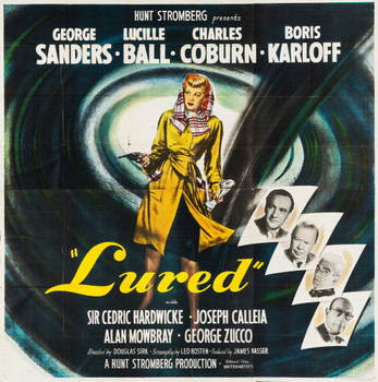 LURED (1947) 28810 United Artists Original U.S. Six-Sheet Poster (79x80) Fine Plus Condition