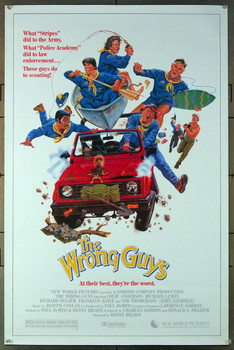 WRONG GUYS, THE (1988) 26719 New World Pictures Original One-Sheet Poster (27x41) Rolled, Very Fine Condition