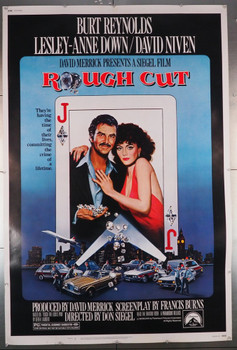 ROUGH CUT (1980) 7784    Burt Reynolds  Lesley-Anne Down  Movie Poster Paramount Pictures Original 40x60 Poster  Rolled  Fine Plus Condition