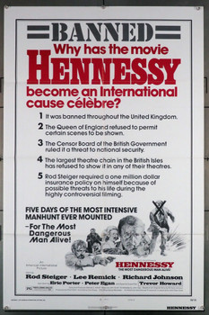 HENNESSY (1975) 4248 American International Original U.S. Style B One-Sheet Poster (27x41) Folded  Very Fine Condition
