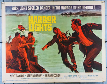HARBOR LIGHTS (1963) 11982  Movie Poster  U.S. Half-Sheet  Kent Taylor  Jeff Morrow  Maury Dexter U.S. Half-Sheet Poster (22x28) Folded  Very Good Plus to Fine Condition
