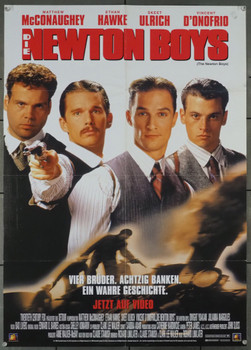 NEWTON BOYS, THE (1998) 19174   GERMAN Video Release Poster German Video Release Poster (22x33) Folded  Fine Plus Condition