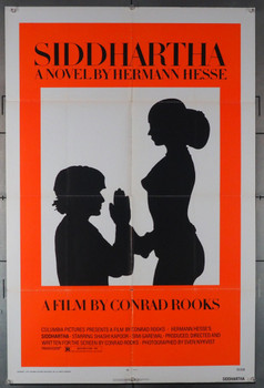 SIDDHARTHA (1973) 2421 Movie Poster   Original U.S. One-Sheet Poster (27x41) Folded  Very Good Plus Condition