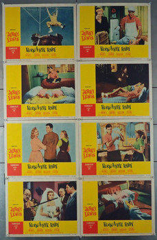 ROCK-A-BYE BABY (1958) 4455    Jerry Lewis  Full Lobby Card Set Original U.S. Lobby Card Set   Eight Individual Cards   Theater Used  Good Condition