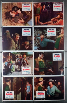 EL DORADO (1966) 6880   Movie Posters  Lobby Card Set  John Wayne  James Caan  Robert Mitchum   Howard Hawks Original U.S. Lobby Card Set   Eight Individual 11x14 Cards  Very Fine Condition