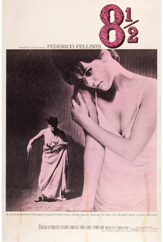 8 1/2 (1963) 23074   Federico Fellini Movie Poster   Marcello Mastroianni Original U.S. 40x60 Poster  Style Z  Rolled  Fine Plus Condition