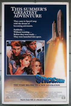 SPACECAMP (1986) 443 Movie Poster  Rolled Never Folded (27x41)  Kate Capshaw  Kelly Preston  Tom Skerritt    Original U.S. One-Sheet Poster (1986)  Rolled  Never Folded