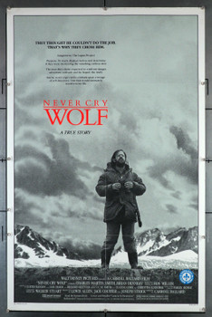 NEVER CRY WOLF (1983) 29265  Charles Martin Smith Movie Poster Original U.S. One-Sheet Poster (27x41)  Folded  Fine Plus Condition  Censor Stamp