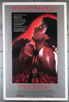 HARD TO HOLD (1984) 427   Rick Springfield   Janet Eiber  Movie Poster  Rolled  Very Fine Universal PIctures Original U.S. One-Sheet Poster (27x41)  Rolled Never Folded