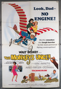 MONKEY'S UNCLE, THE (1965) 11082  Annette Funicello Movie Poster Original U.S. One-Sheet Poster (27x41)  Folded  Fine Plus Condition