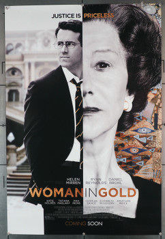 WOMAN IN GOLD (2015) 29409  Movie Poster   HELEN MIRREN   RYAN REYNOLDS Original U.S. One-Sheet Poster (27x40)  Rolled  Very Good Condition  Theater-Used