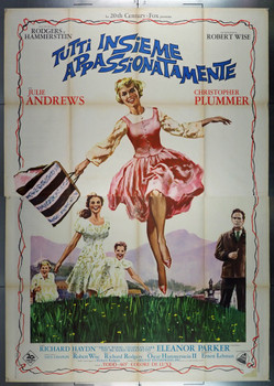 SOUND OF MUSIC, THE (1965) 27969  Movie Poster from Italy   Julie Andrews  Christopher Plummer   Robert Wise Original Italian 4 Fogli Poster (55x79).  Folded.  Fine Condition.   Art by Enzo Nistri