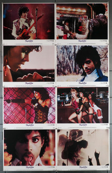 PURPLE RAIN (1984) 1477  Lobby Card Set  PRINCE   APPOLONIA KOTERO    ALBERT MAGNOLI War Bros Original U.S. Lobby Card Set  Eight Individual 11x14 Cards   Prince  Applonia Kotero