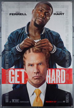 GET HARD (2015) 29478  Movie Poster   Will Ferrell  Kevin Hart	 Original HBO Max U.S. One-Sheet Poster (27x40)  Rolled  Fine Plus Condition