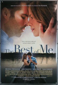 BEST OF ME, THE (2014) 29638 Movie Poster  27x40  Rolled  Michelle Monaghan  James Marsden  Luke Bracey  Liana Liberato Original U.S. Advance One-Sheet Poster  (27x40)  Rolled and Double-Sided