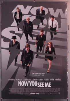 NOW YOU SEE ME (2013) 29653  Movie Poster   Jesse Eisenberg  Mark Ruffalo  Morgan Freeman et al Original U.S. One-Sheet Poster (27x40) Rolled  Very Good Condition