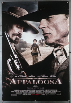 APPALOOSA (2008) 29675  Original U.S. One-Sheet Poster (27x40) Rolled  Theater Used  Fine  Ed Harris Viggo Mortensen   Renee Zellweger  Jeremy Irons  Martin Connelly   Original U.S. One-Sheet Poster (27x41)  Rolled  Theater-Used  Fine Plus